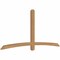 Ekena Millwork Bellingham Timber Gable Bracket, Western Red Cedar, 96"W x 44"H x 3 1/2"D x 3 1/2"F, 11/12 Pitch GBW096X44X0404BEL00SWR - alternate 5